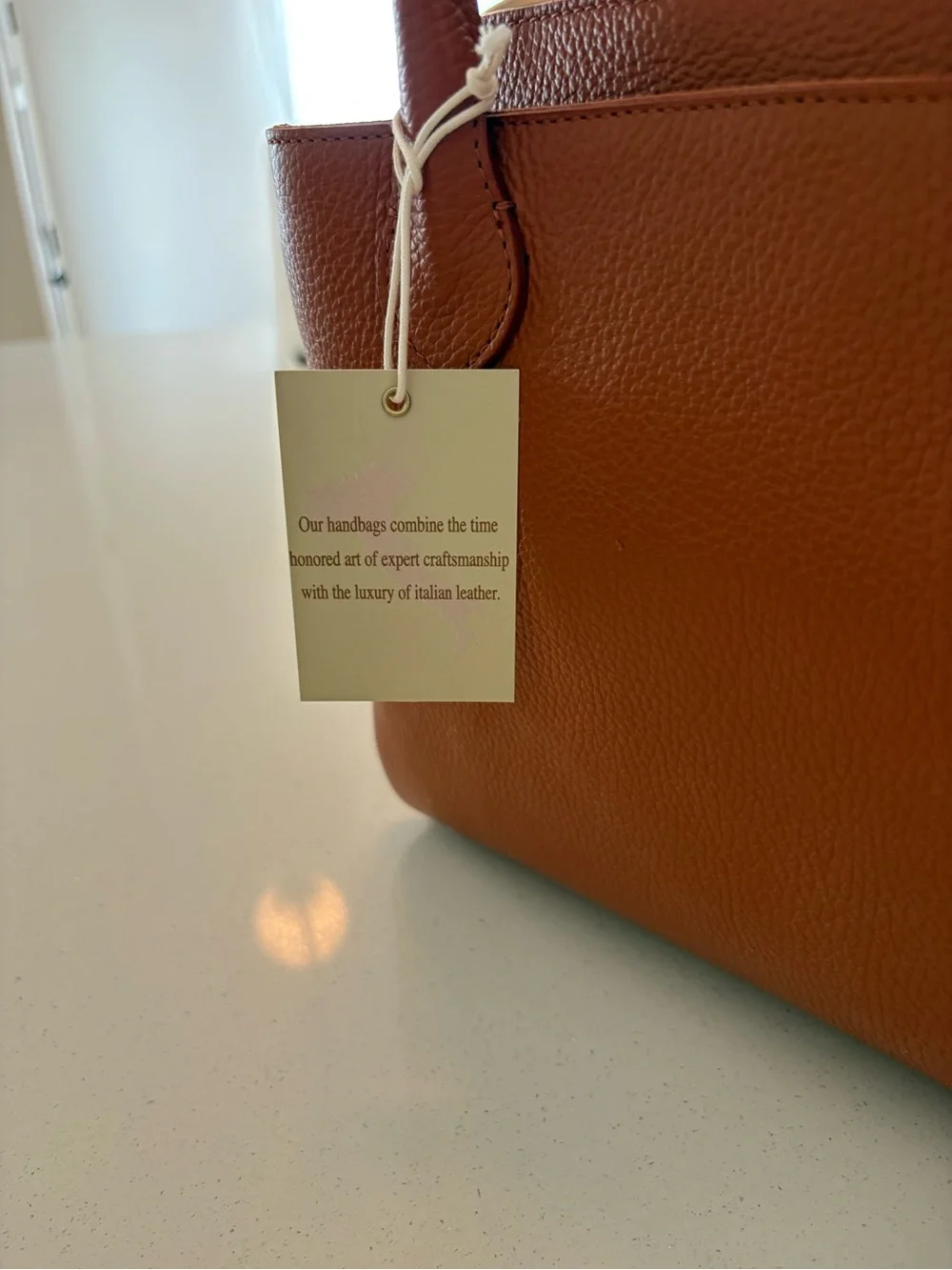 Iacucci Italian Leather Purse - Red Brown